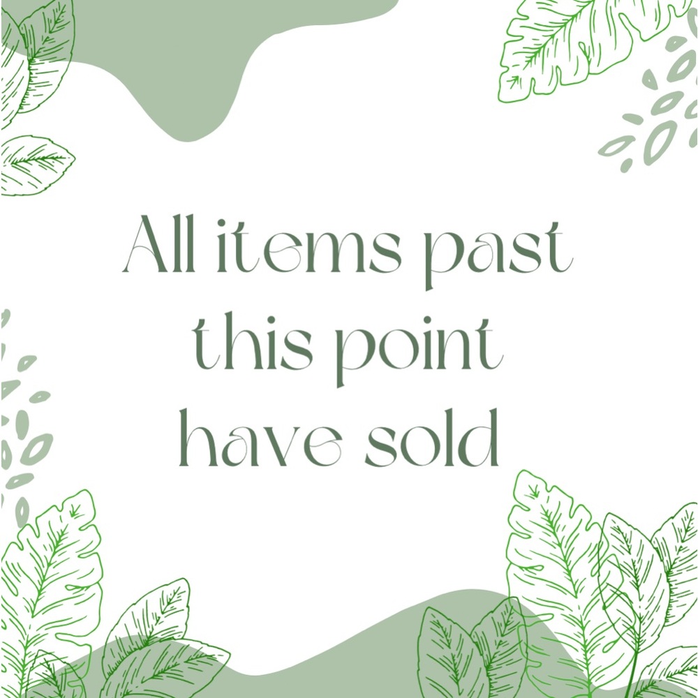 All Items Past This Point Have Sold